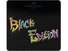 FABER-CASTELL Farbstifte Black Edition 116425 24 Farben, Metalletui (4005401164258)
