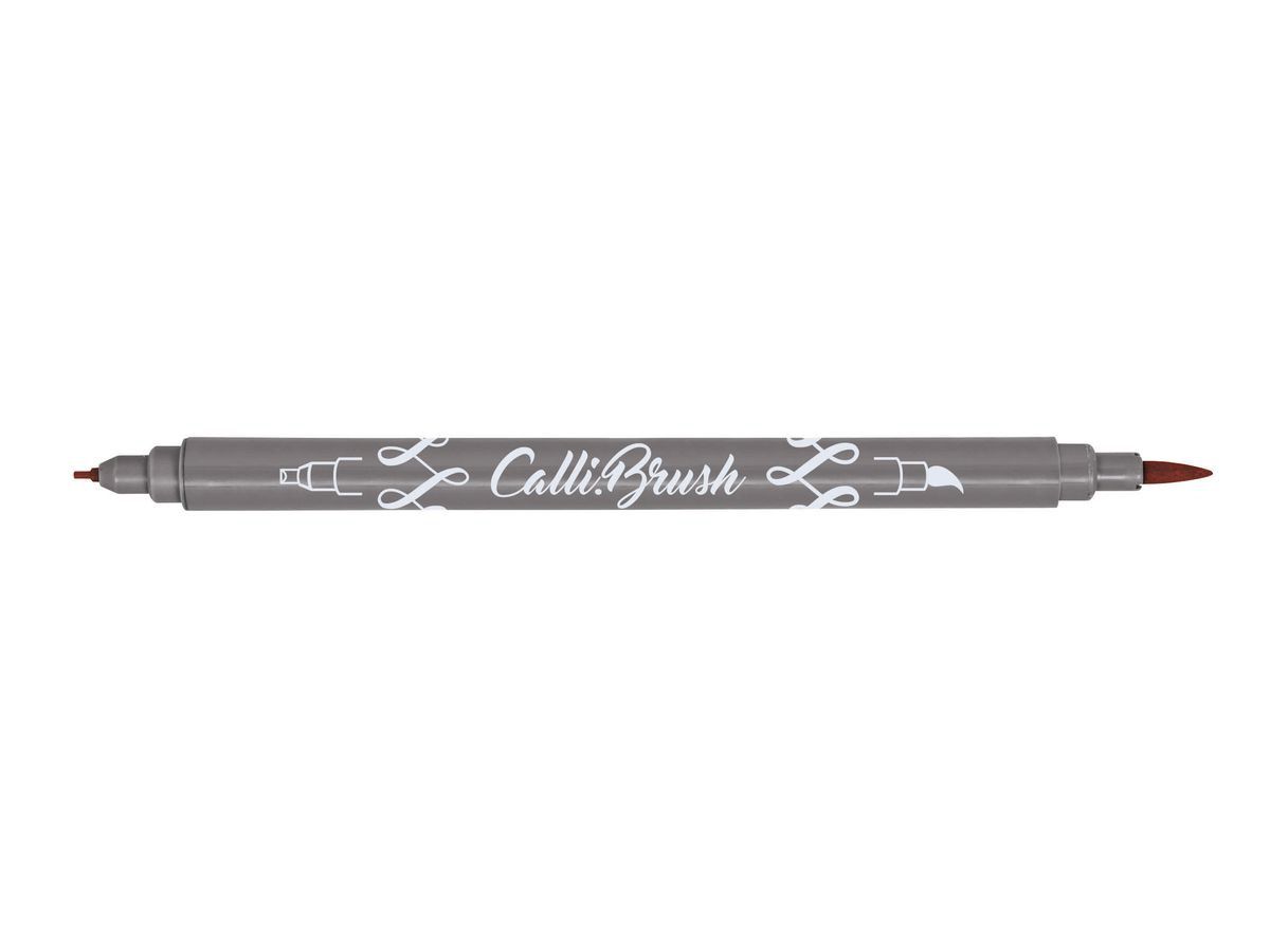 ONLINE Callibrush Pen Double Tip 2mm 19068/6 Aubergine (4014421190680)
