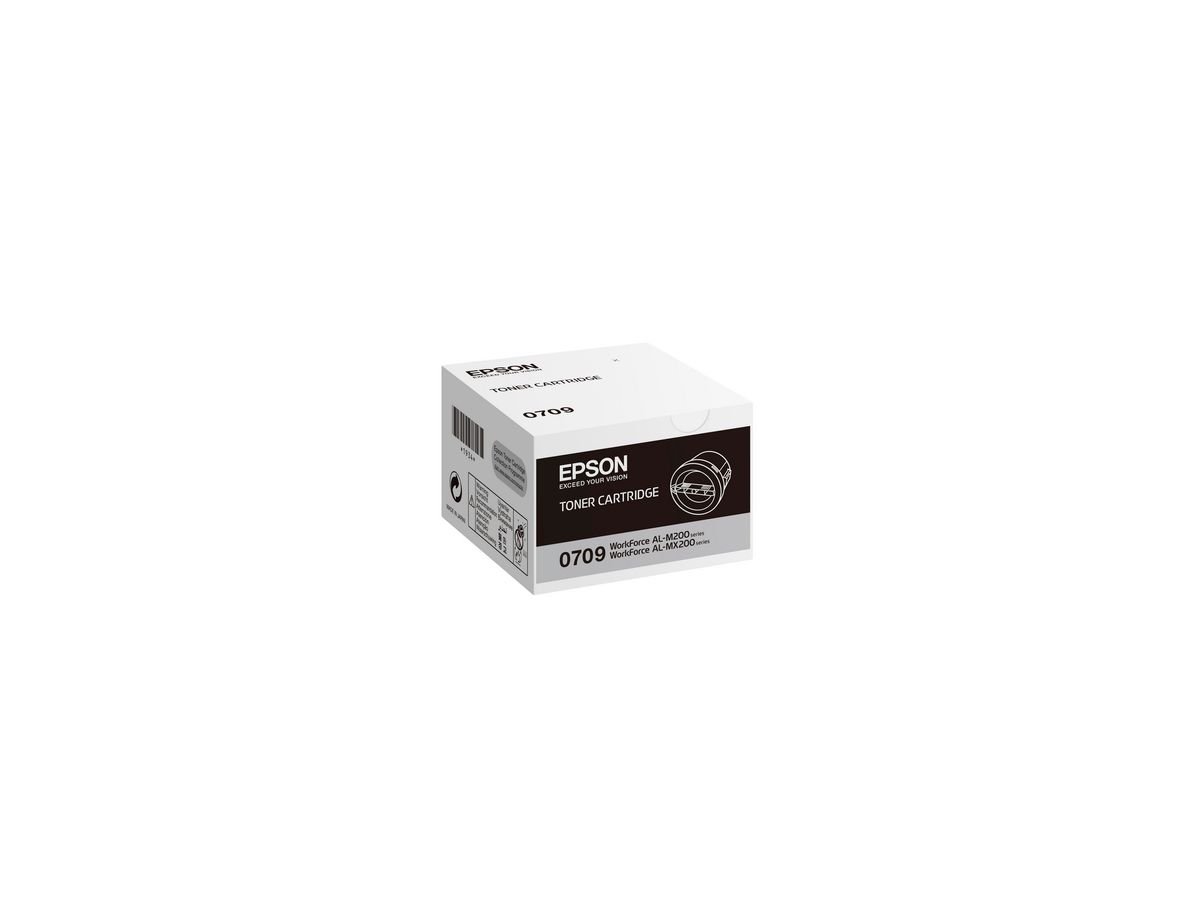 EPSON Cartouche toner return noir S050709 AL-M200/MX200 2500 pages (8715946521008)