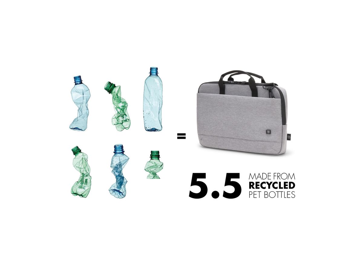 DICOTA Eco Slim Case MOTION lgt Grey D31873-RPET for Universal 14 - 15.6 inch (7640186418188)