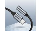 UGREEN USB-C to 3.5mm headphone 30632 jack adapter 10cm, Grey (6957303836321)