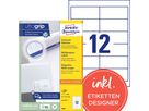 AVERY ZWECKFORM Universal-Etiketten 97x42.3mm 3659 weiss 1200 Stk./100 Blatt (4004182036594)