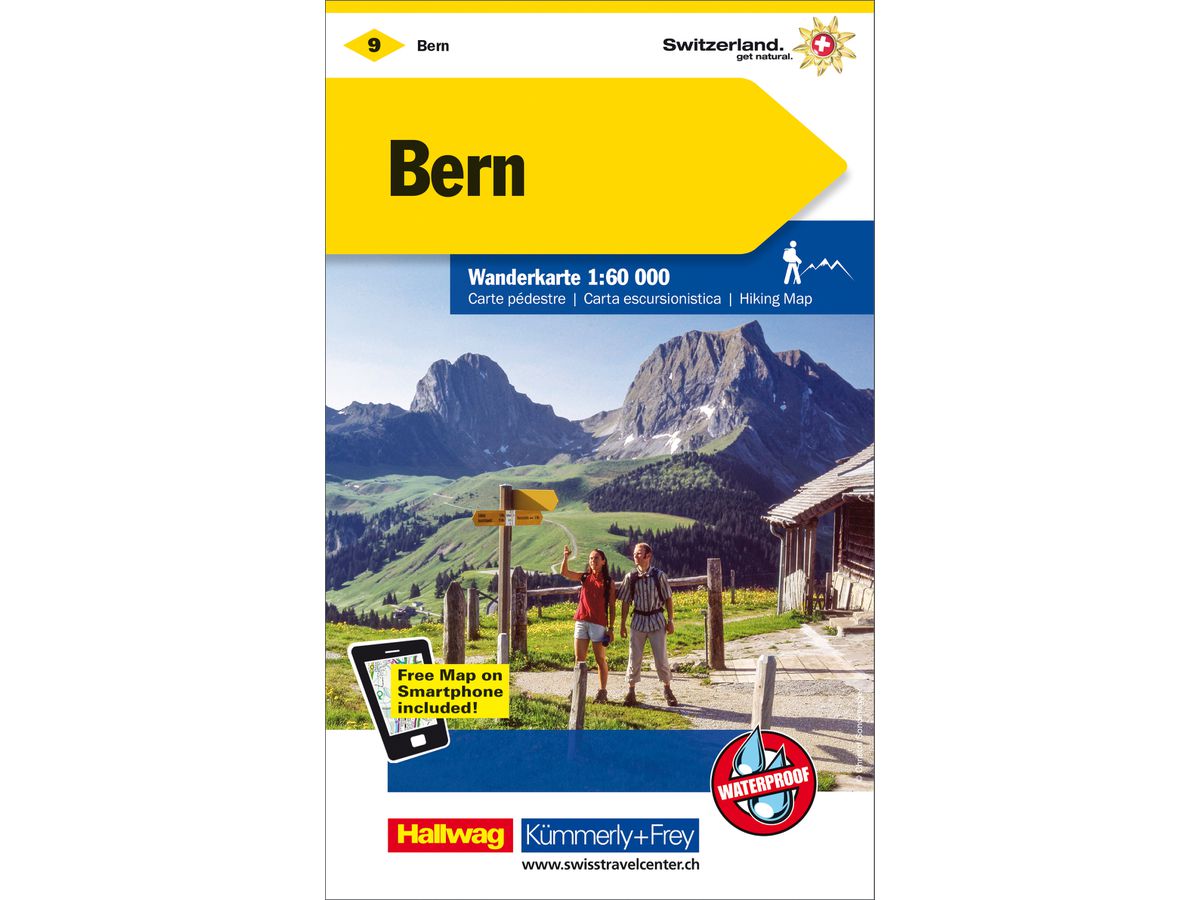 KÜMMERLY+FREY Wanderkarte 325902209 Bern 1:60'000 (9783259022092)