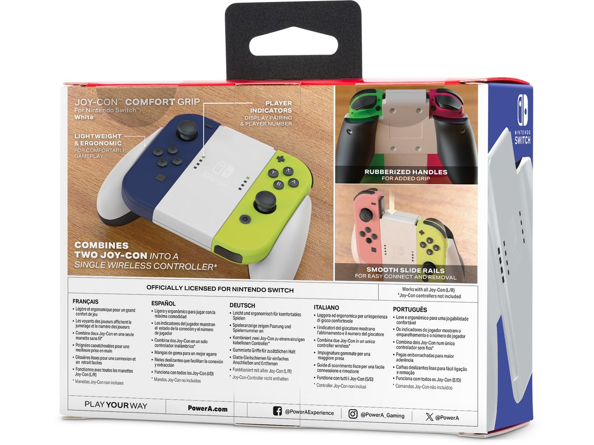 POWER A Joy-Con Comfort Grip NSAC0293-01 NSW, White (0617885092312)