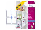 AVERY ZWECKFORM Bottle Labels A4 MD4001 120x90mm 5x4 pz. (4004182045565)