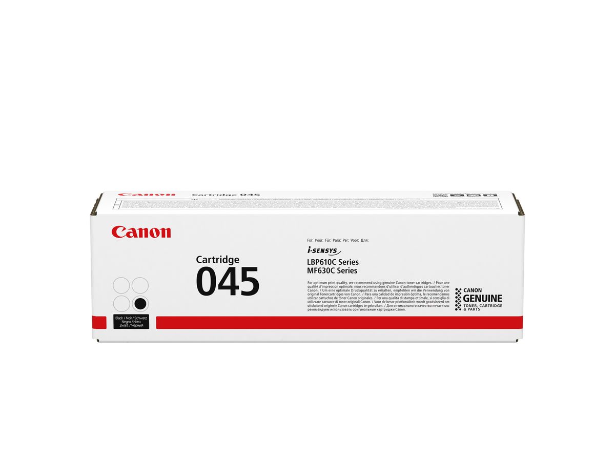 CANON Modulo di toner 045 nero 1242C002 LBP613Cdw/611Cn 1400 pagine (4549292073669)