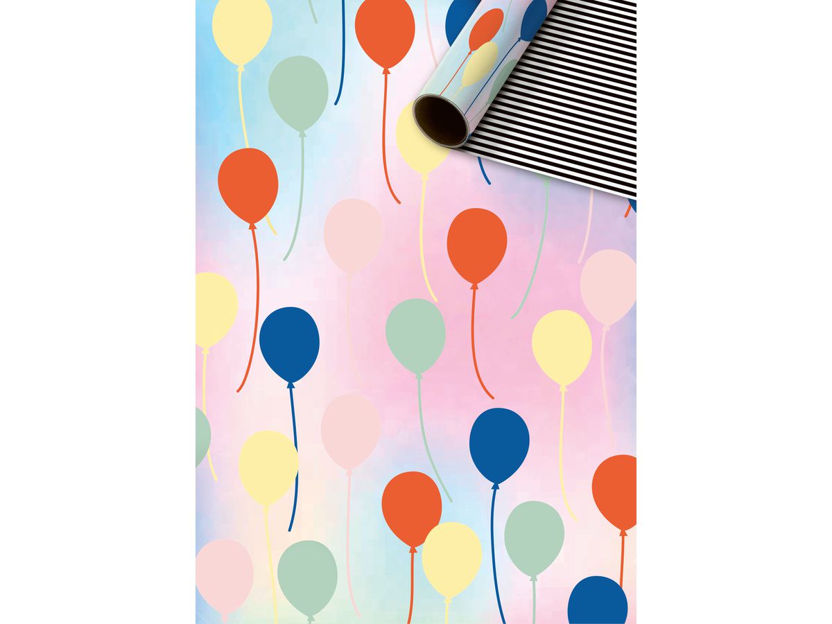 STEWO Geschenkpapier Ballo 2528574890 rot 70x150cm (7630050859858)