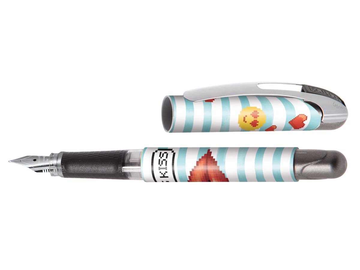 ONLINE Penna stilo. College II 0.5mm 12466/3D Kiss Kiss blu (4014421124661)