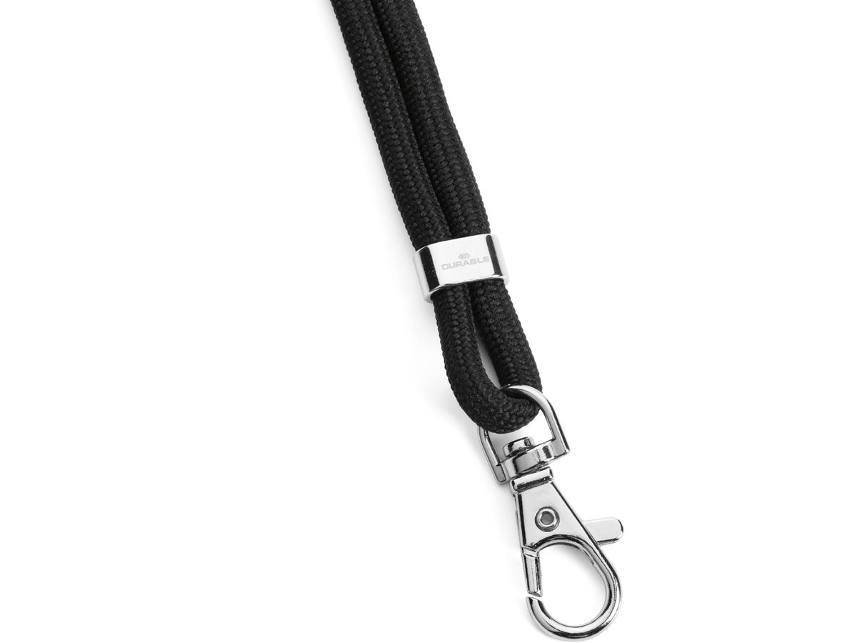 DURABLE Textilband rPET 824101 mit Karabiner 10 Stück (4005546740980)