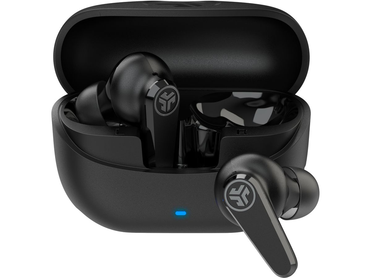 JLAB Go Pods ANC Earbuds IEUEBGOPODSRBLK124 True Wireless, Black (0810119073013)