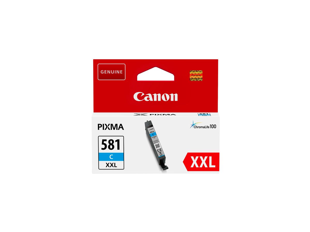 CANON Tintenpatrone XXL cyan CLI581XXLC Pixma TS6150/TS8150 11.7ml (4549292086898)