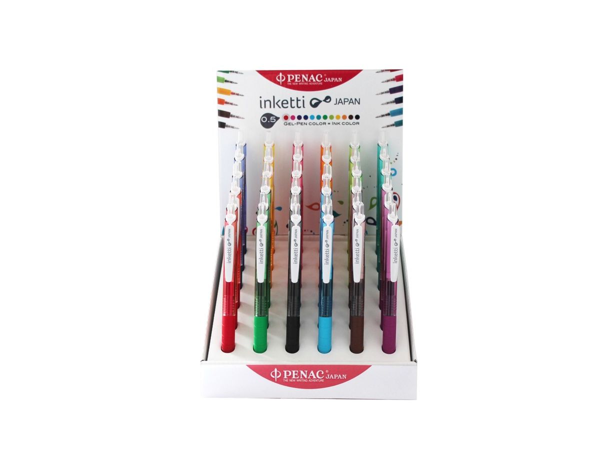 PENAC Stylo à bille Display 4045 Inketti ass. 36 pcs. (4536111730643)