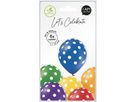 I AM CREATIVE Ballons gros points 27cm 1000-1057 Mix 6 pièces (7611983246830)