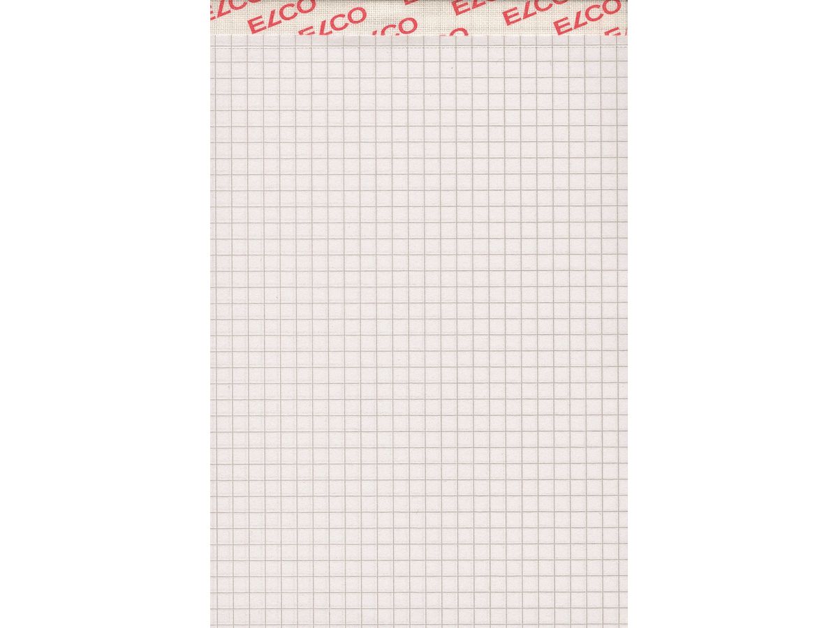 ELCO Notizblock kariert 4mm A6 74432.17 weiss, 70gm2 3x100 Blatt (7610425353402)
