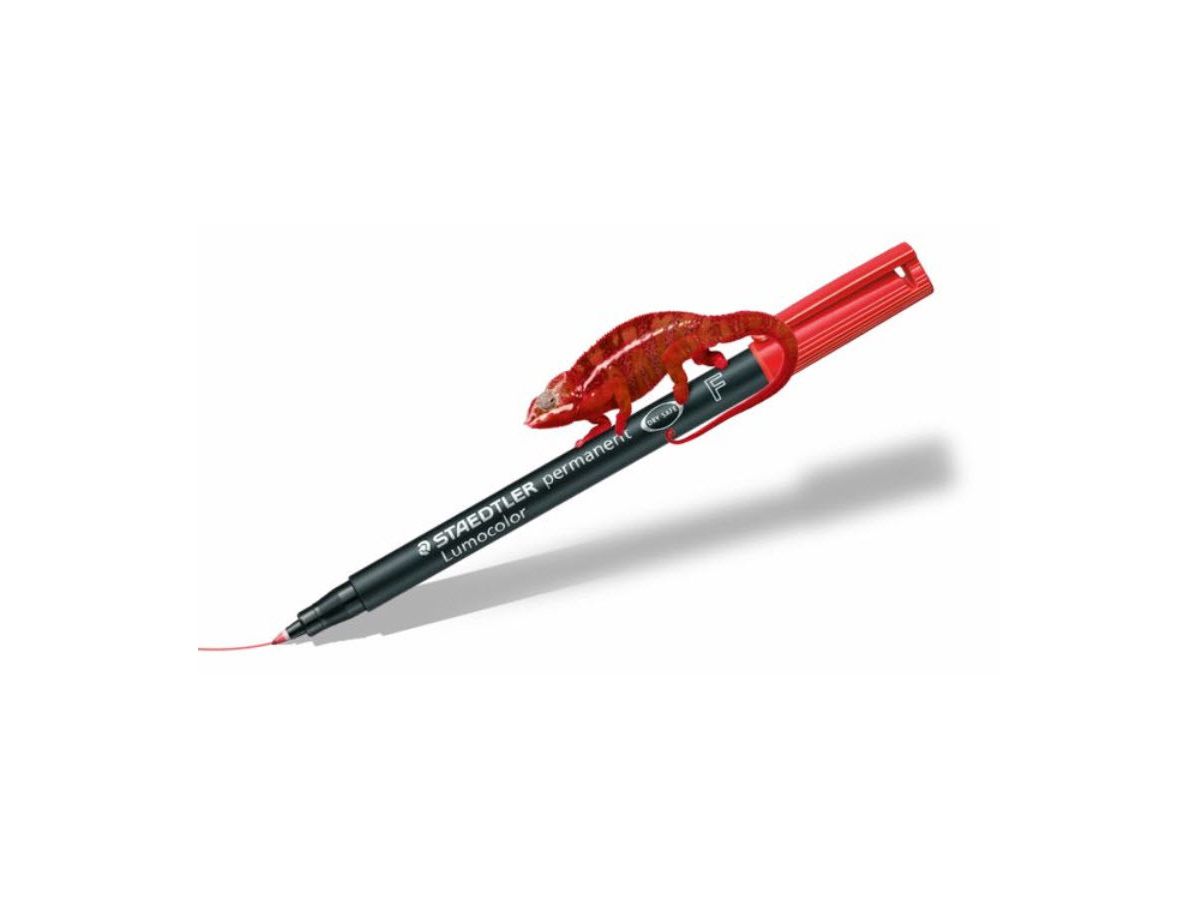STAEDTLER Lumocolor permanent F 318-2 rouge (4007817304327)