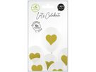 I AM CREATIVE Ballons goldenes Herz 27cm 1000-1059 transparent 6 Stück (7611983246854)