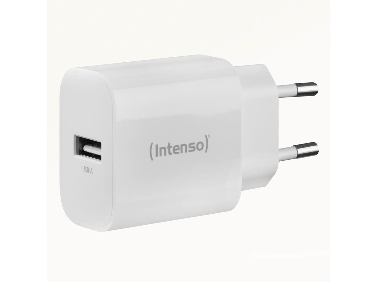 INTENSO Power Adapter W5A Charger 7800512 5W, USB-A, white (4034303033195)