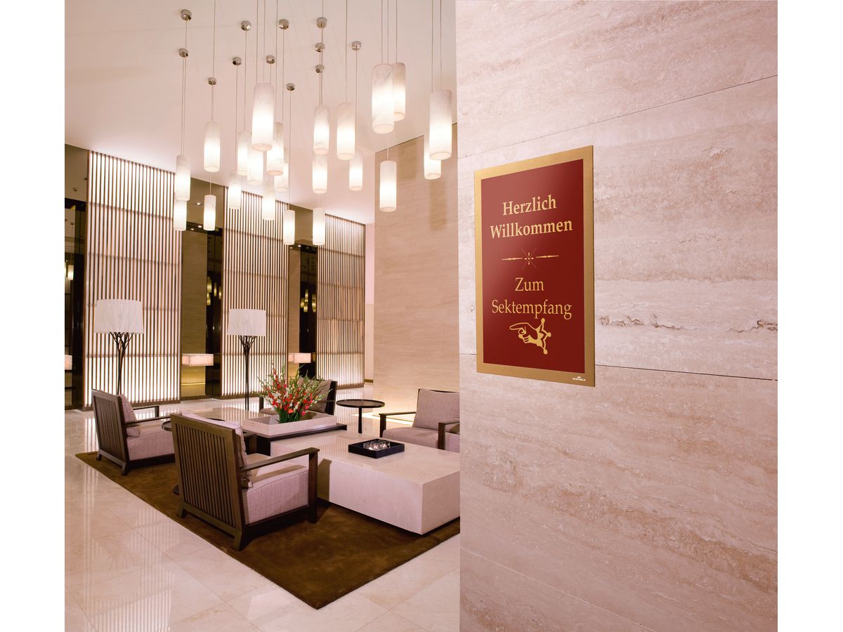 DURABLE Dossier Duraframe 487230 or, autocollant 2 pcs. (4005546405629)