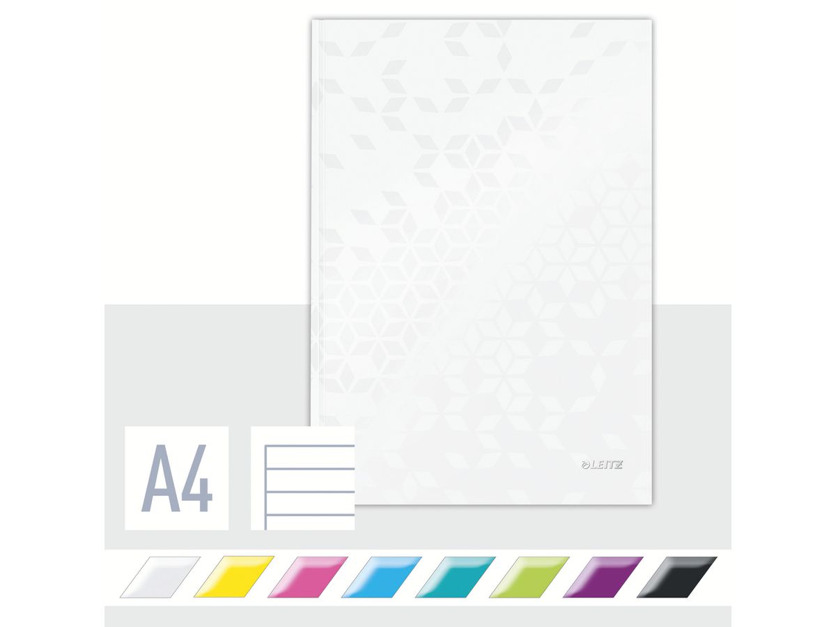 LEITZ Carnet WOW A4 4625-10-16 ligné, 90g jaune (4002432121052)