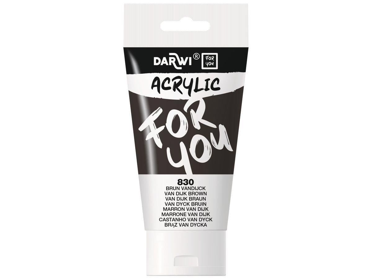 DARWI Colore acrilici 75ml DF5150075830C Marrone Vandijck (5411711463612)