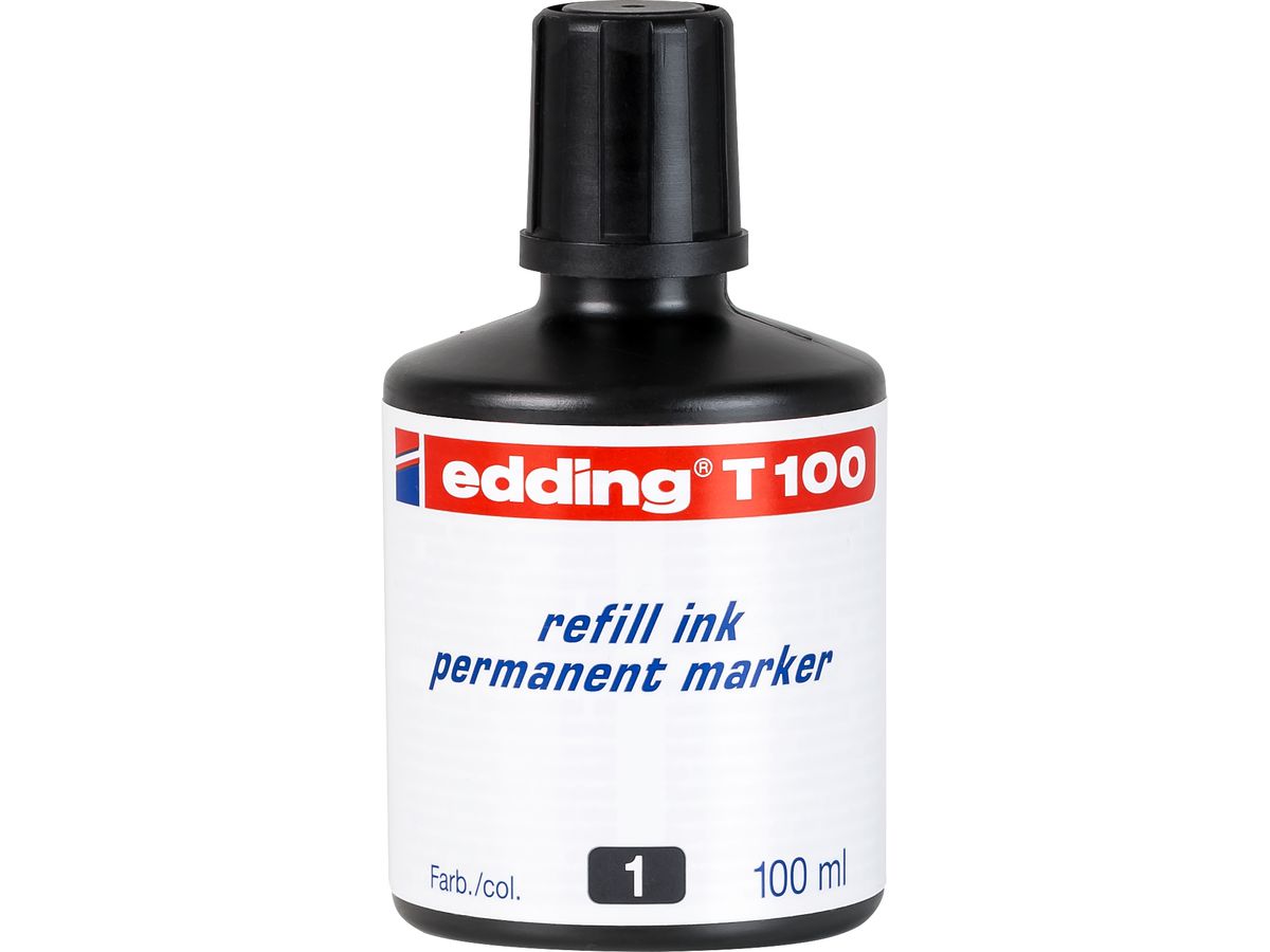 EDDING Tinte 100ml T-100-1 schwarz (4004764024872)