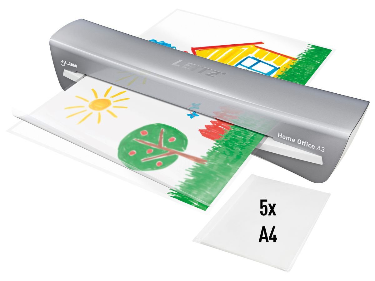 LEITZ Laminiergerät iLAM Home Office 73680089 grau A4 (4002432112968)