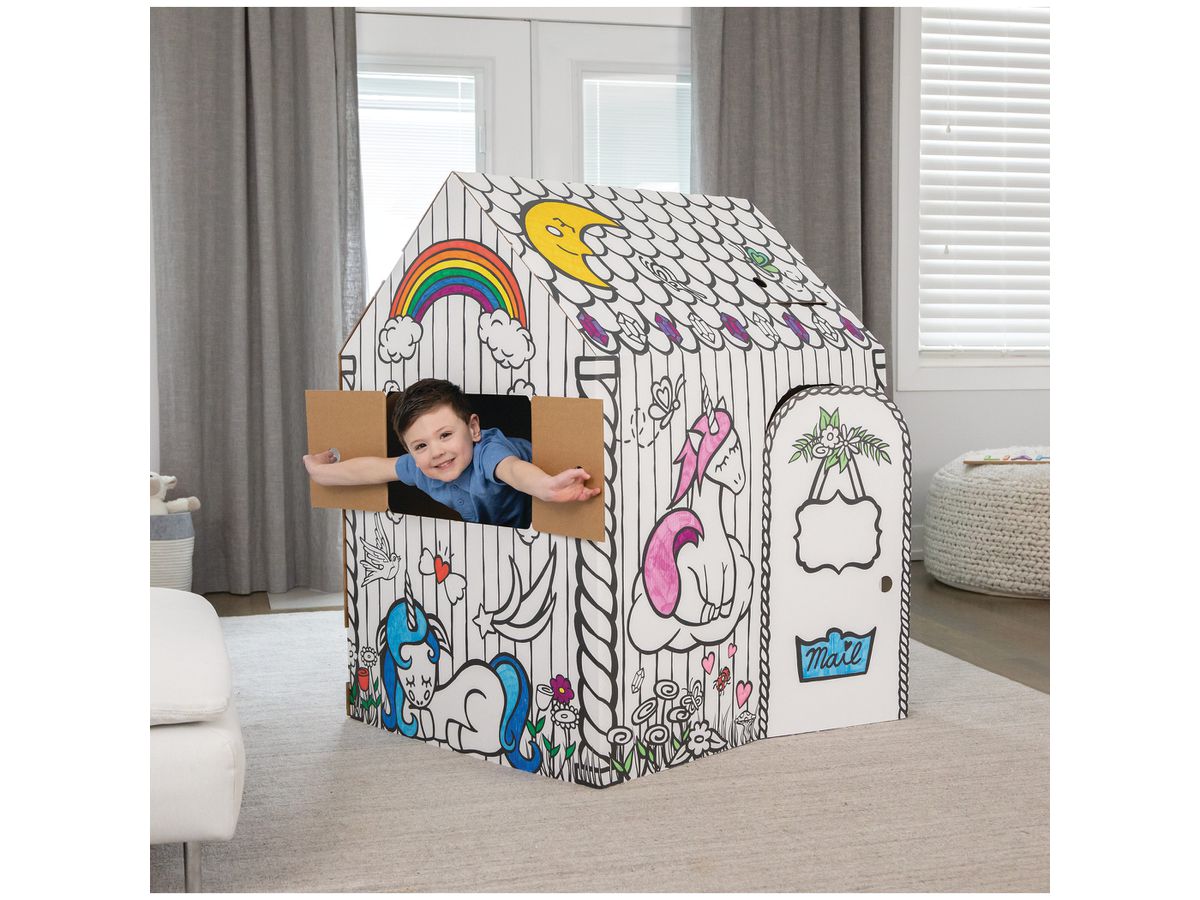 FELLOWES Spielhaus BANKERS BOX 1232401 Einhorn 121x97x81cm (0043859779536)