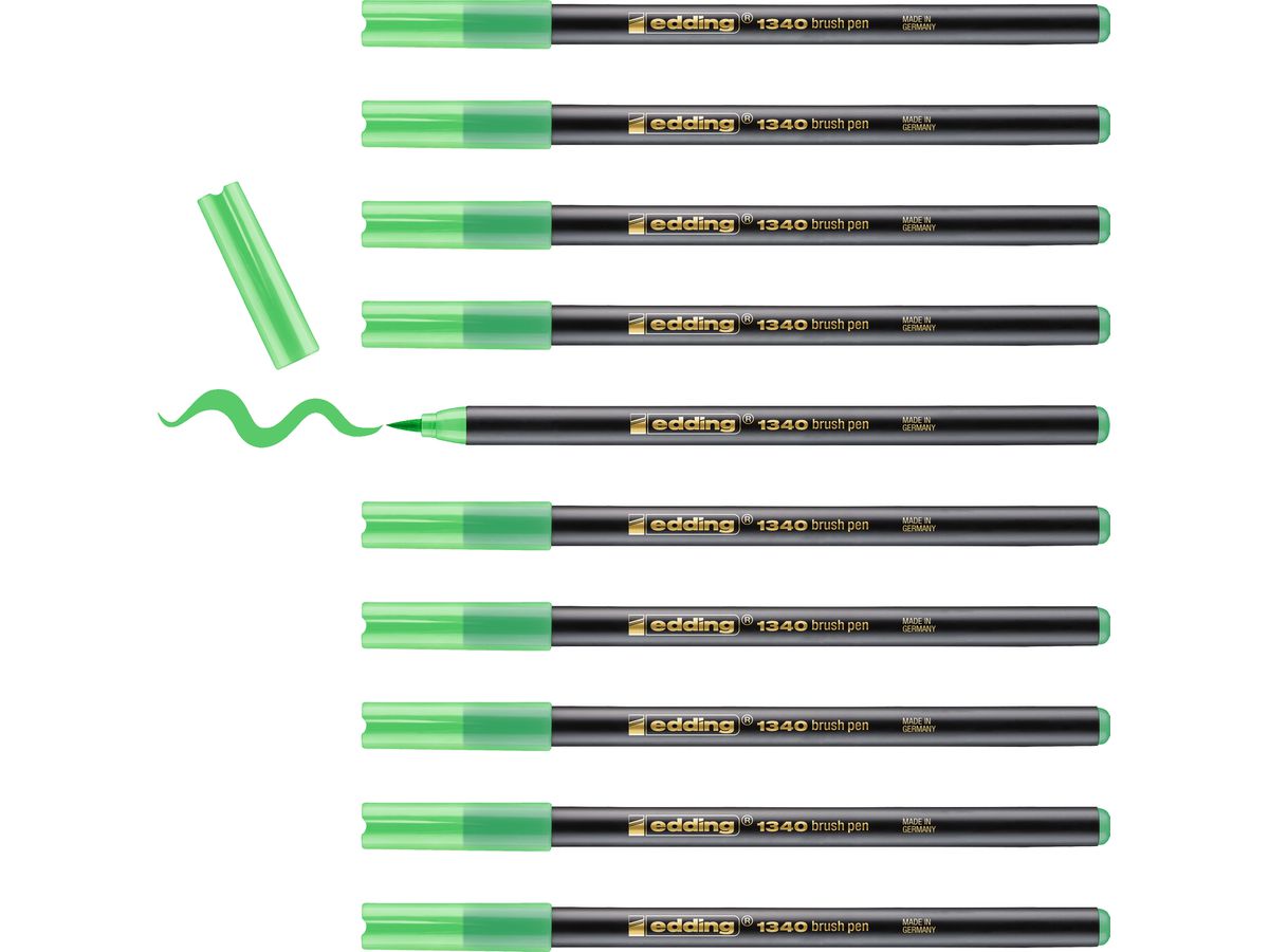 EDDING Brushpen 1340 1340-011 vert clair (4057305000309)