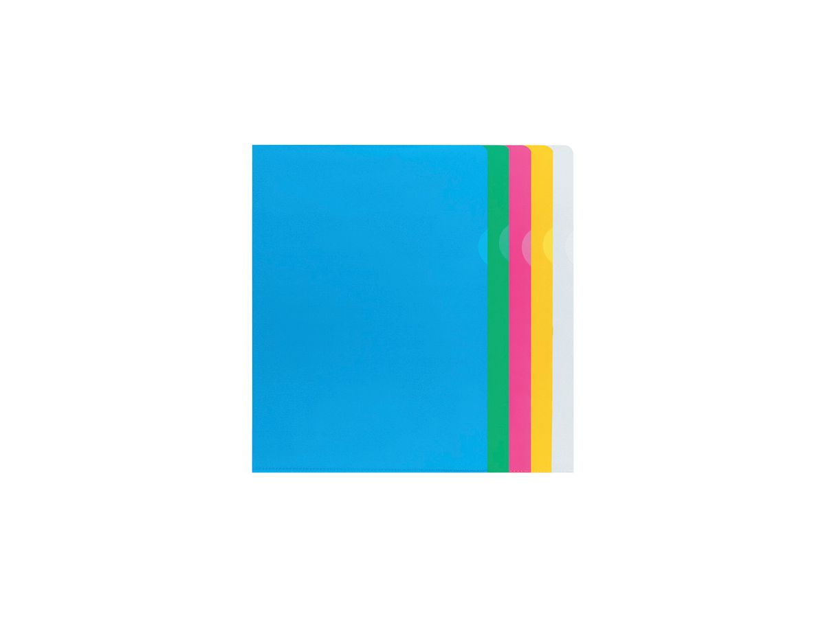 BÜROLINE Cartelline A4 620086 ass., opaco 100 pz. (7612532008701)