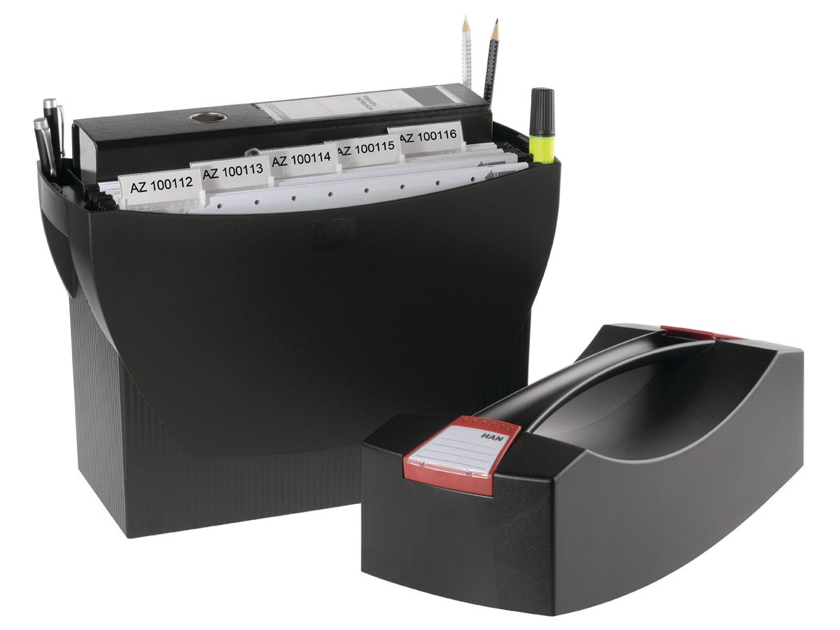 HAN Hängemappenbox SwingPlus 10.80 schwarz 39.7x34.7x15.4cm (4012473190122)