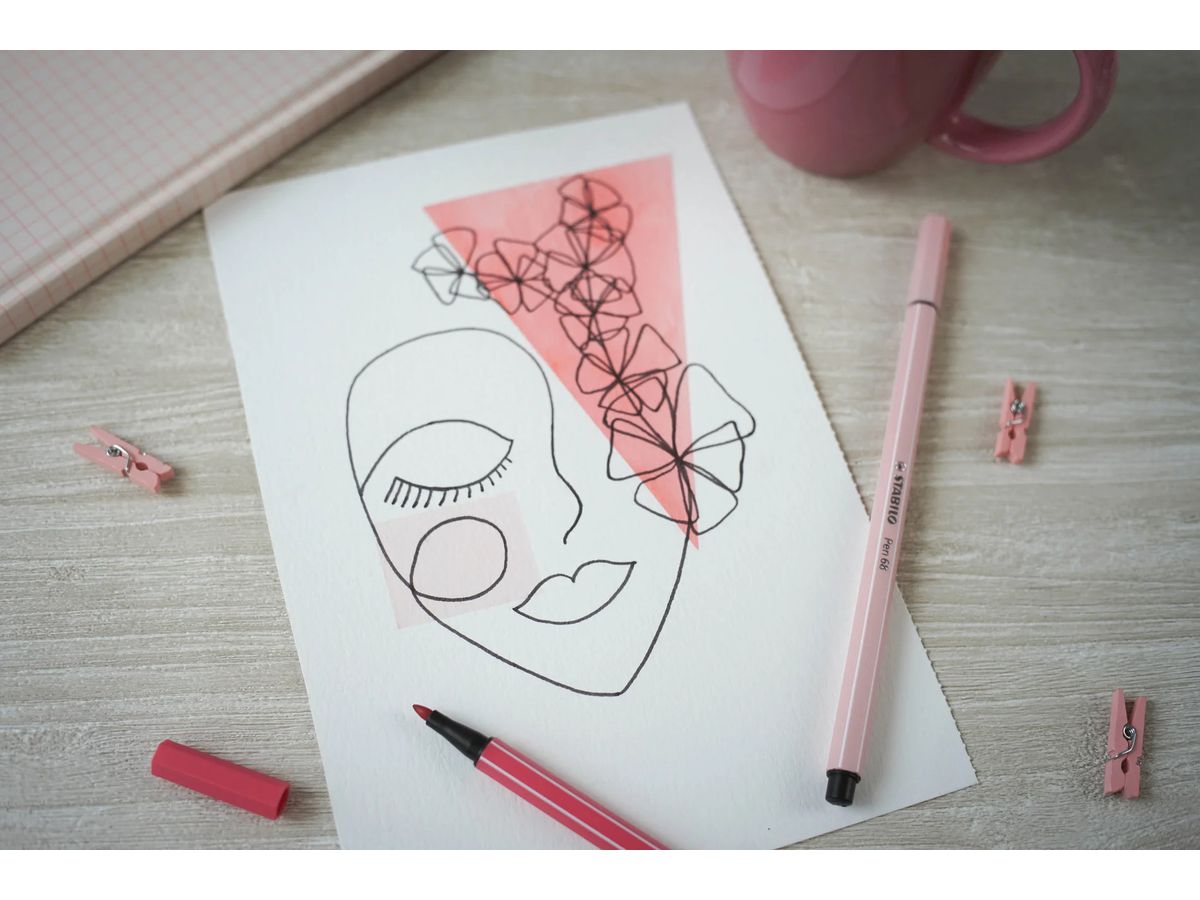 STABILO Fasermaler Pen 68 1mm 68/10 10 Farben ass. (4006381327329)