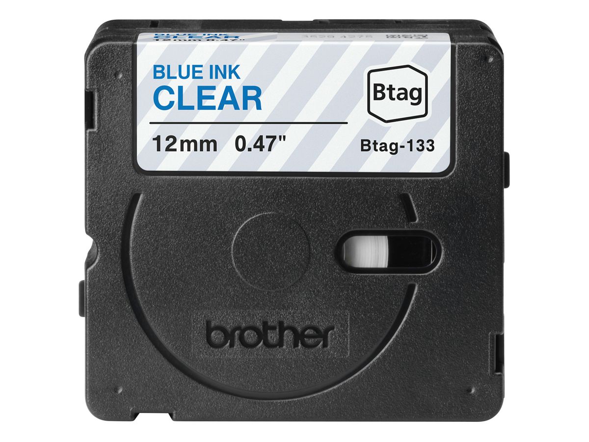 PTOUCH Band blau/transp. n.laminiert BTAG-133 PT-N10/N20/N25BT 12 mm (4977766835947)