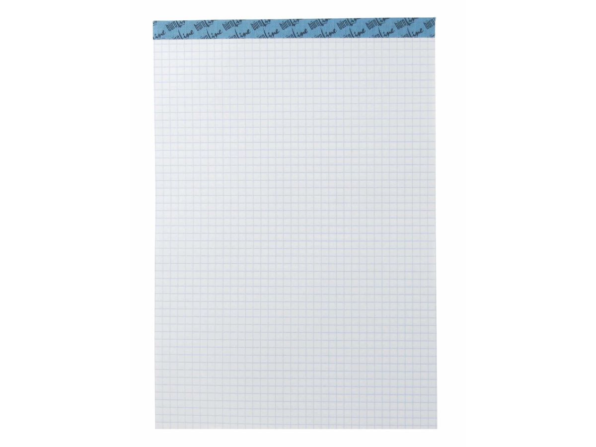 BÜROLINE Bloc bureau blanc A5 543195 quadrillé,4mm, 65g 100 flls. (7612532000477)