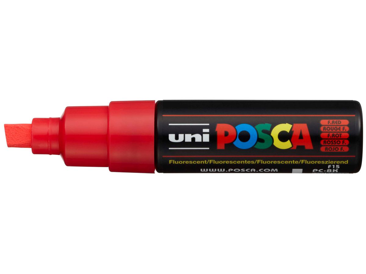 POSCA Marker 8mm PC-8K F.RED fluo rosso (4902778916919)