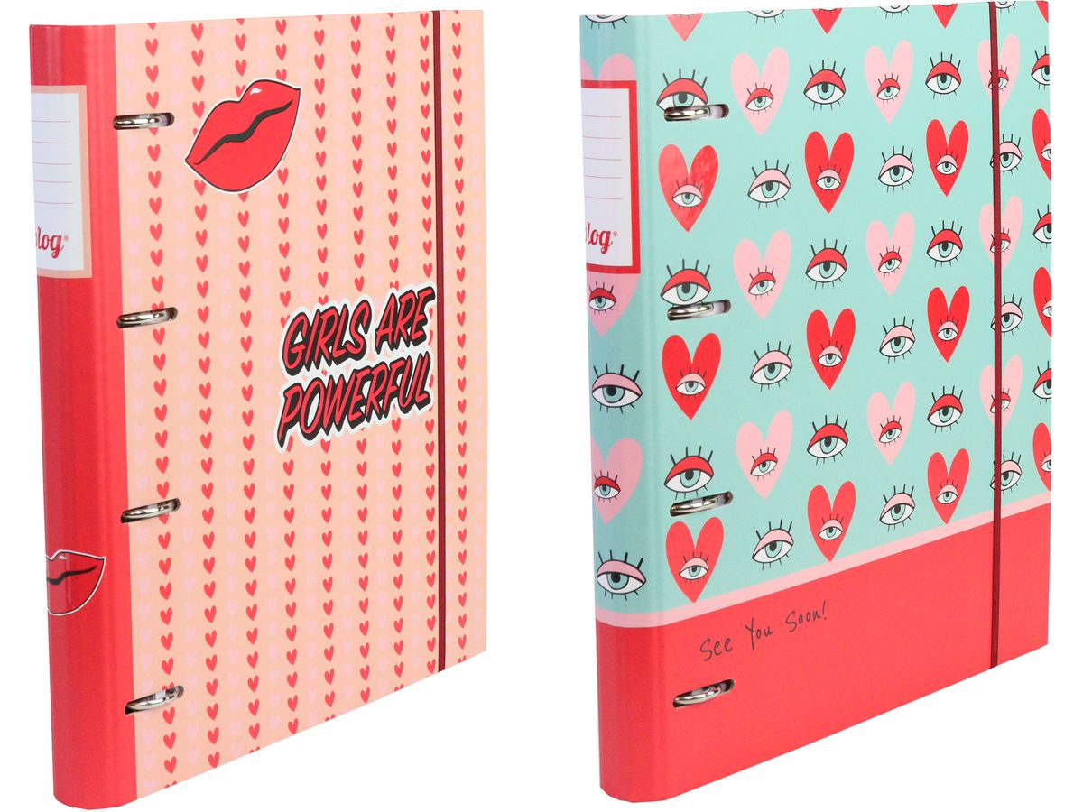 ANCOR Ringbuch A4 Girl Power 112924 mehrfarb. 4 Ring, Refill (5604730112924)