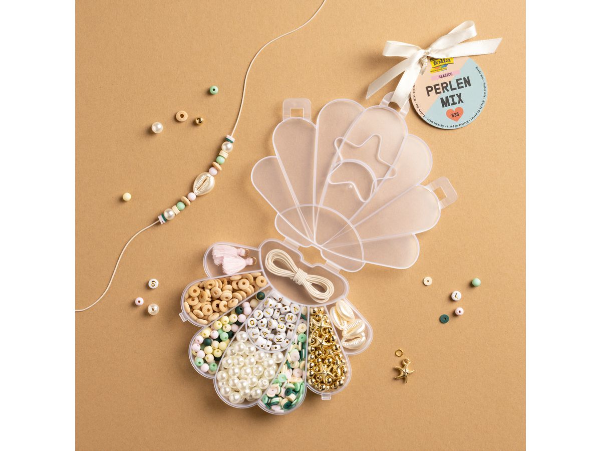 FOLIA Perlen Mix 32020 Seaside 535 Teile (4001868133257)
