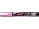 UNI-BALL Chalk Marker 1.8-2.5mm PWE-5M METALLIC PINK Metallic rose (4902778256435)