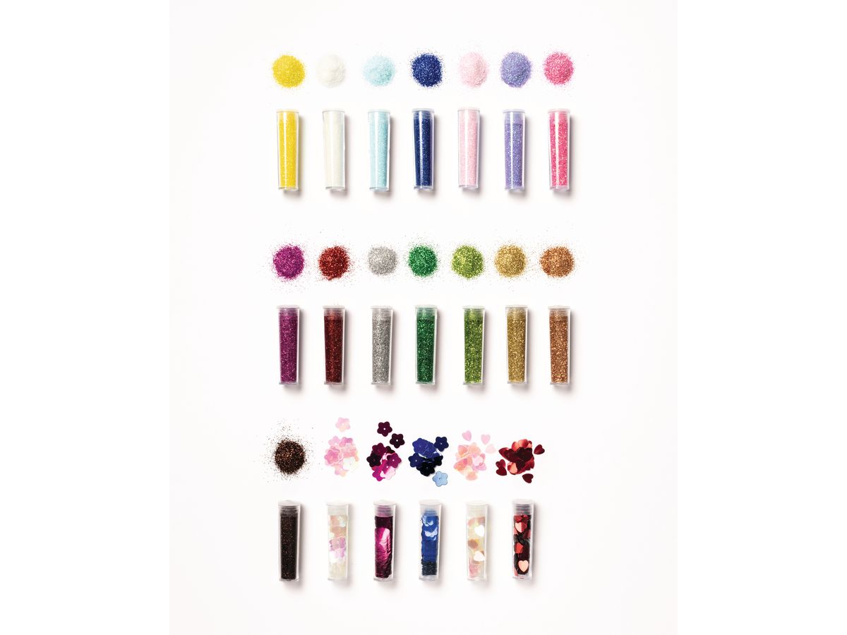 FOLIA BIO Glitter & Sequins Set L 5781 Rainbow (4001868133523)