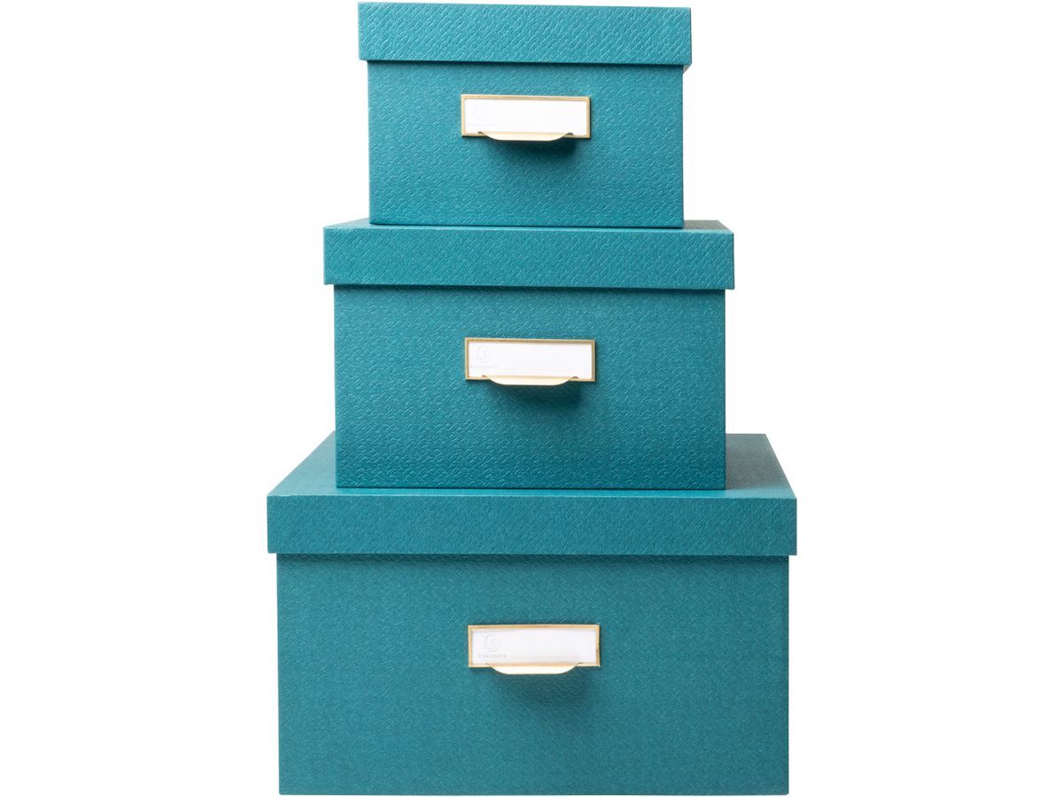 EXACOMPTA Ablagebox OfficeByMe 79603E blaugrün 3er-Set (3130630796039)