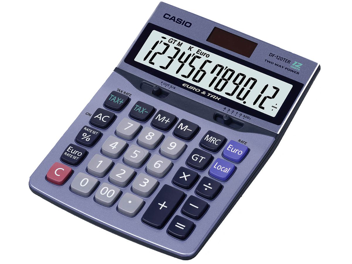 CASIO Tischrechner DF-120TER (4971850188681)
