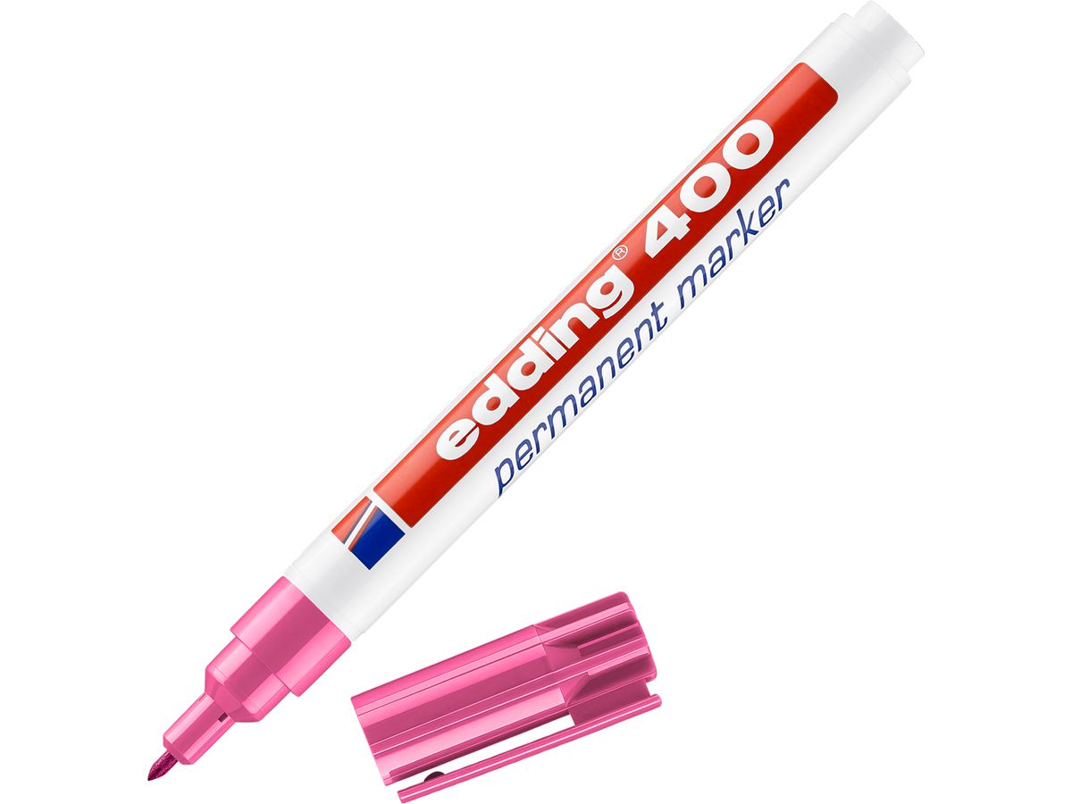 EDDING Permanent Marker 400 1mm 400-9 rosa (4004764315857)
