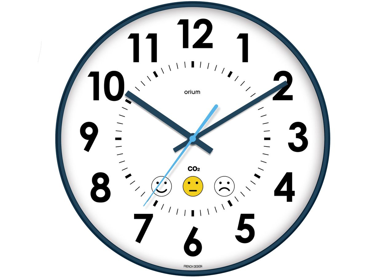 CEP Orologio a parete 35cm 2113440141 bianco, con sensore di CO2 (3661474113442)