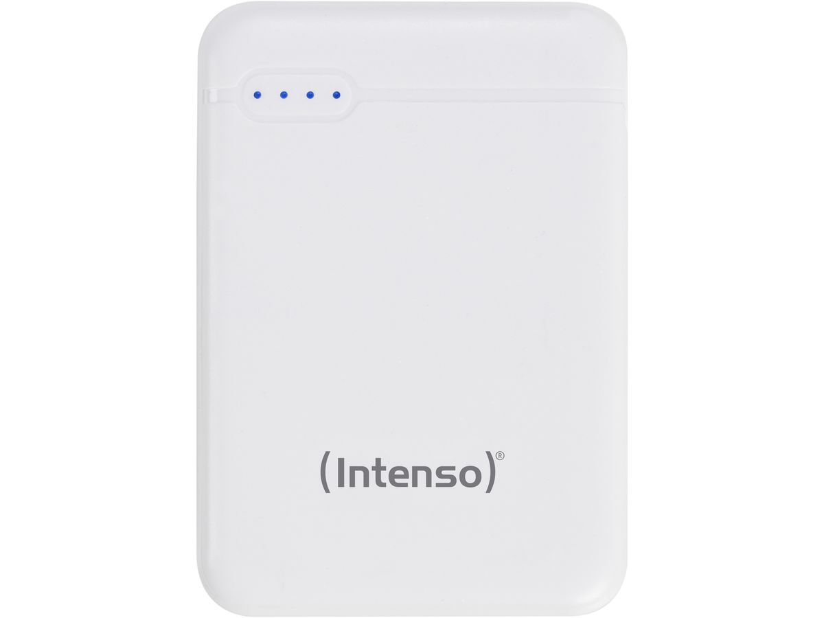 INTENSO Powerbank XS5000, white 7313522 5000 mAh, USB-A, USB-C (4034303028252)