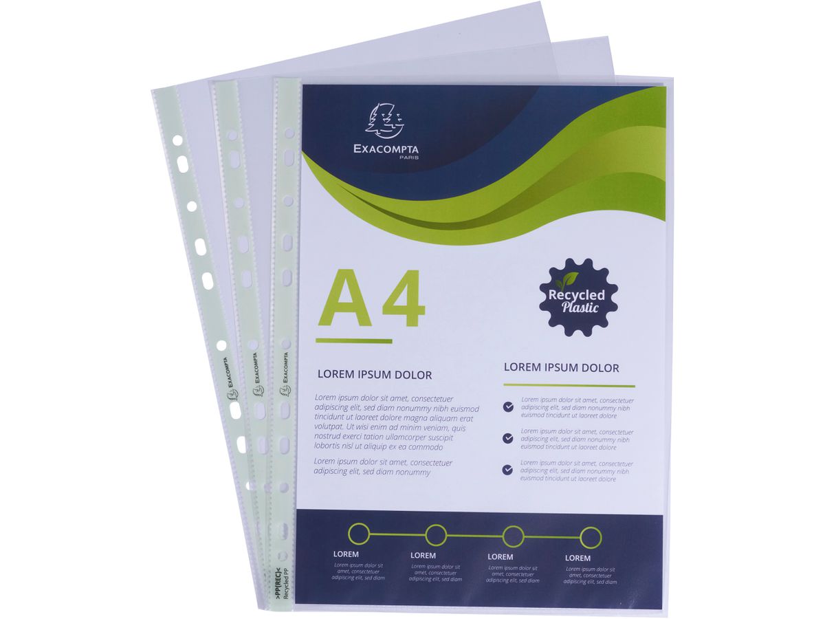 EXACOMPTA Mostra la borsa A4 5320E trasparente 60my rec. 100 pzi. (3130630053200)