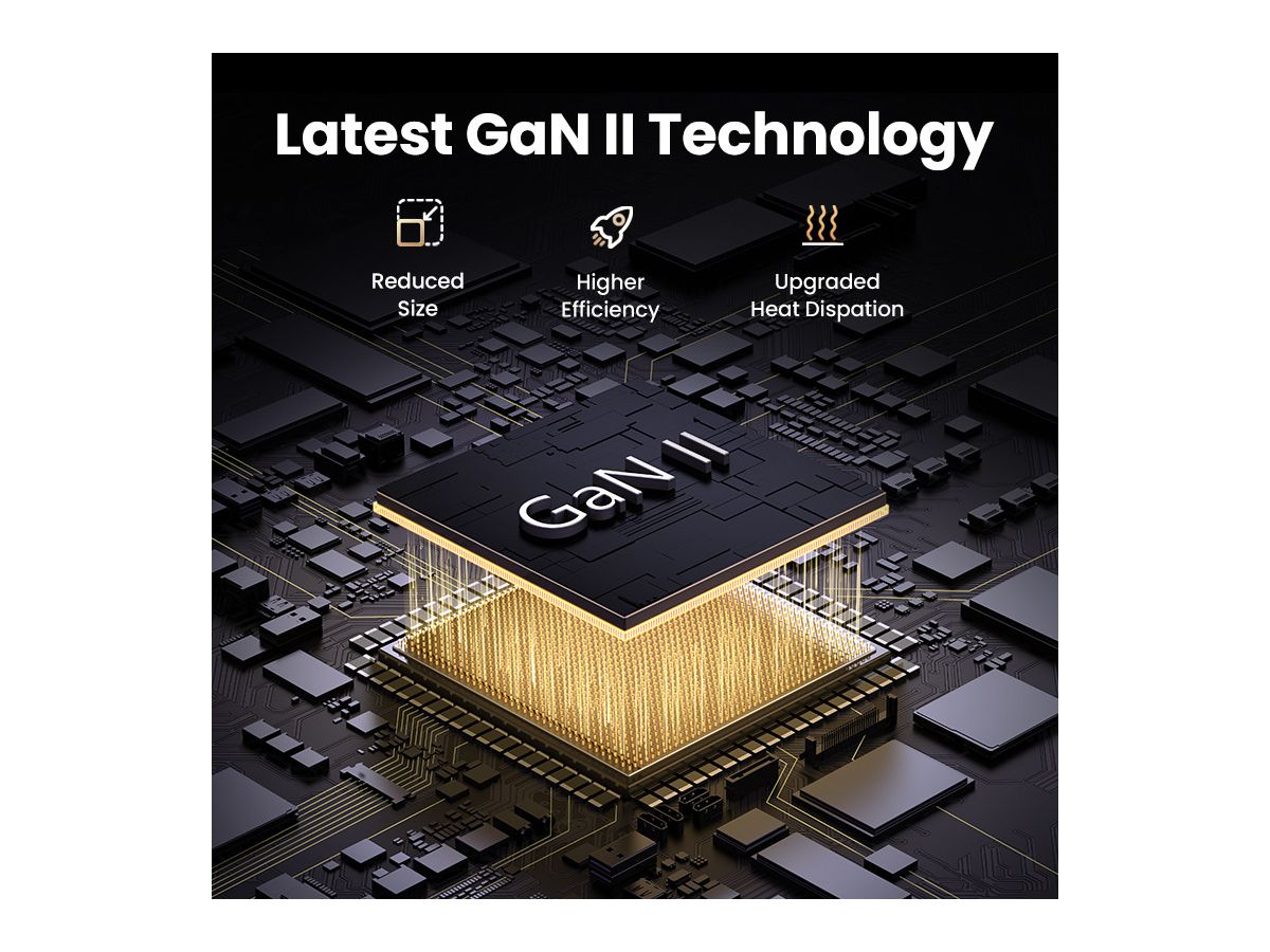 UGREEN USB Wallcharger Nexode Pro 25877 160W, 4-Port,PD,GaN w.Cable (6941876228775)