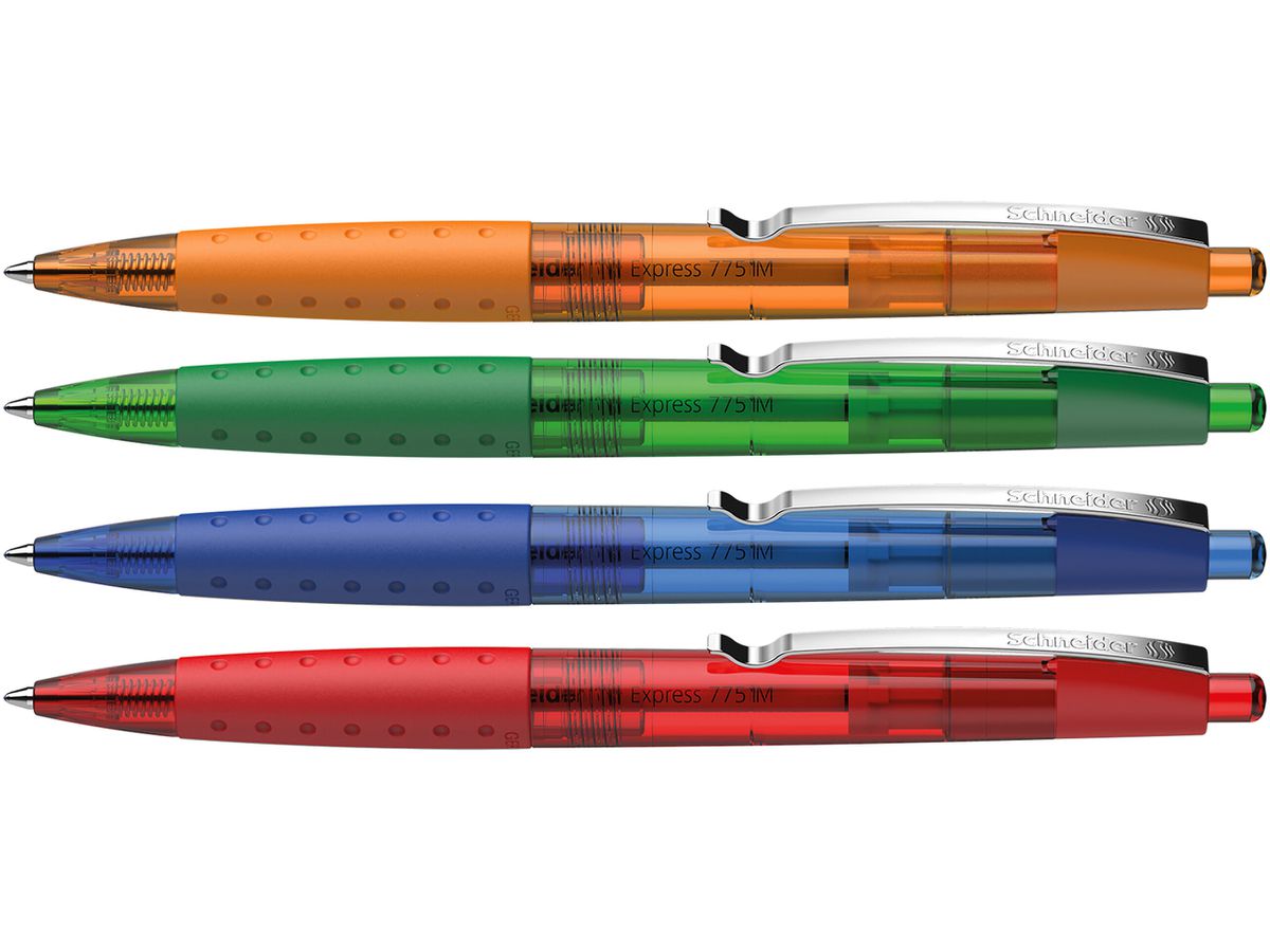 SCHNEIDER Stylo à bille Loox 0.5mm 135580 4 couleurs assorti 20 pièces (4004675042026)