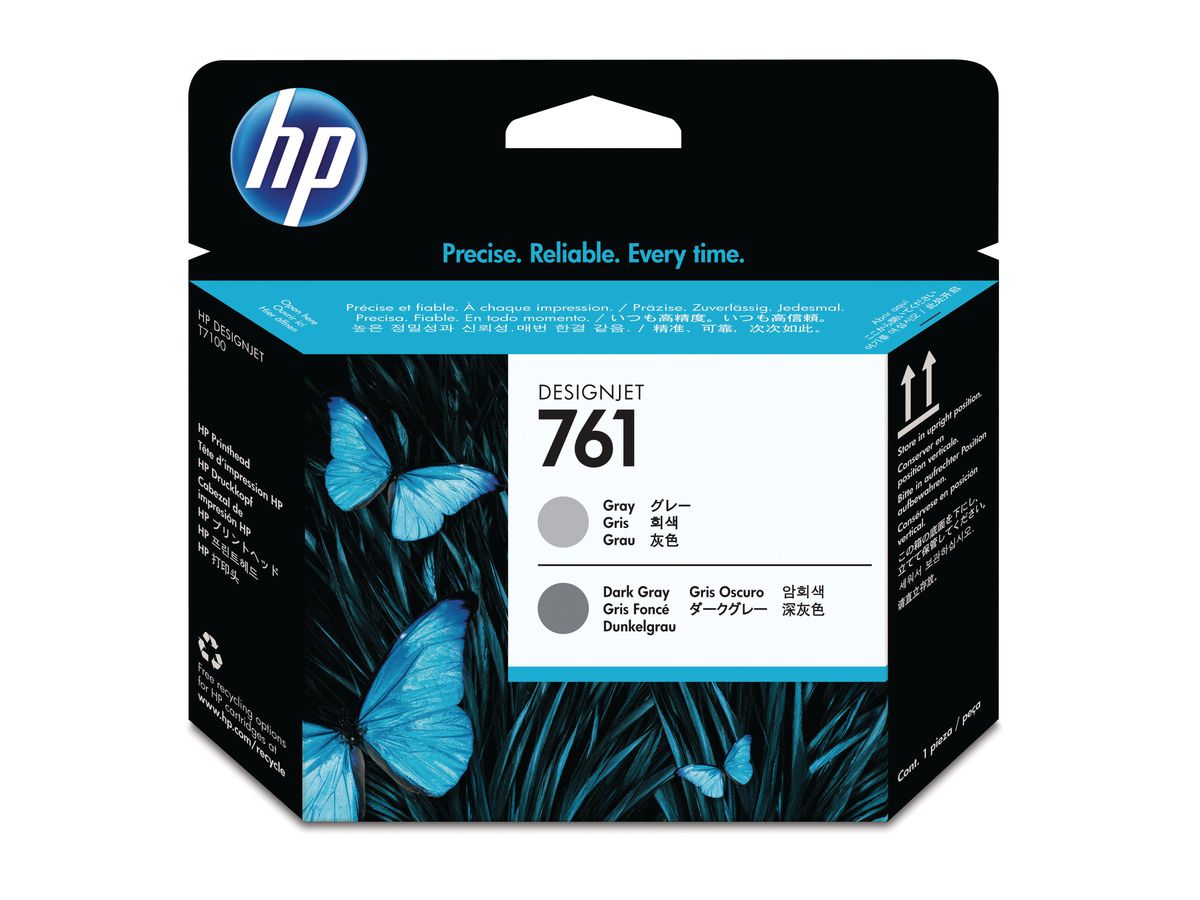 HP Test.d.stamp.761 grey/dark gr. CH647A DesignJet T7100 (0885631448229)