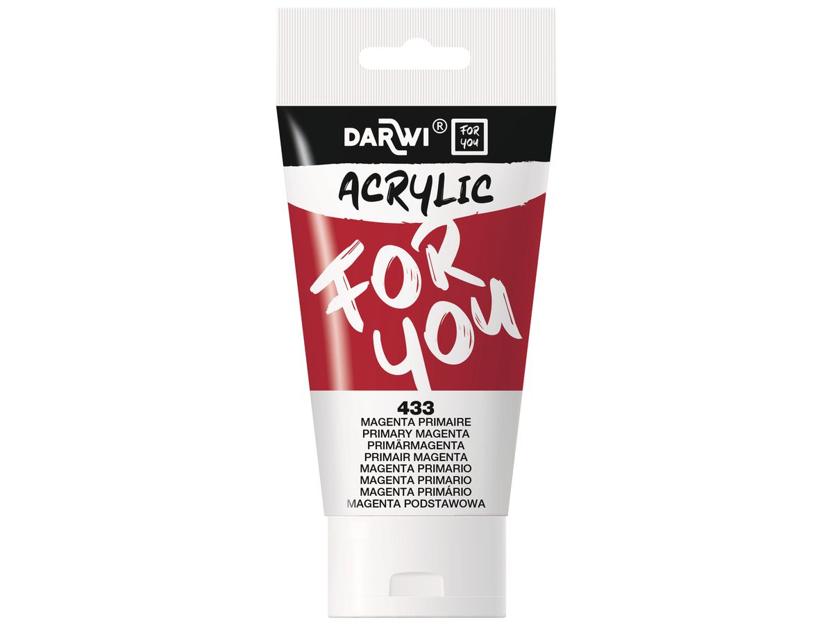 DARWI Peinture acrylique 75ml DF5150075433C Magenta Primaire (5411711463919)