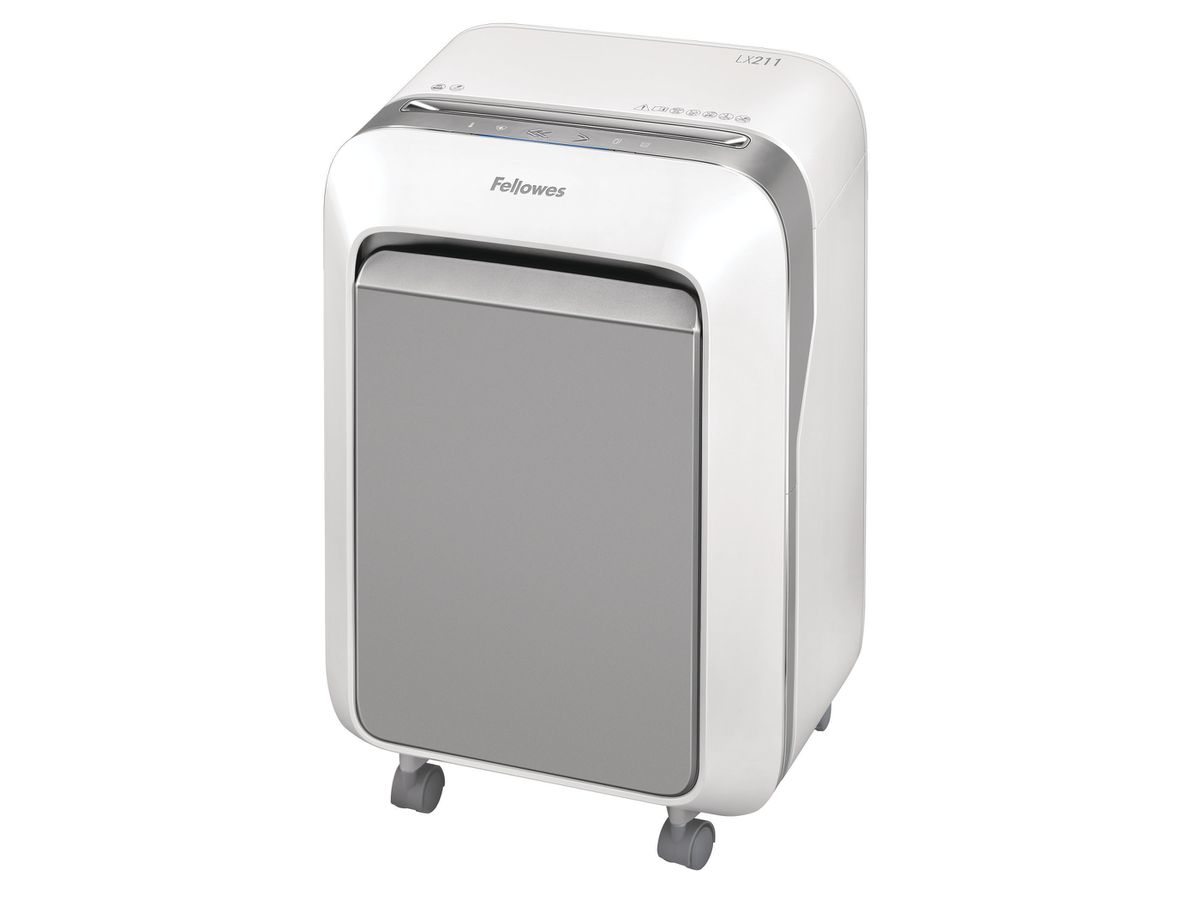 FELLOWES Aktenvernichter Powershred 5104001 LX211, weiss, P-5, 23lt (0043859755615)