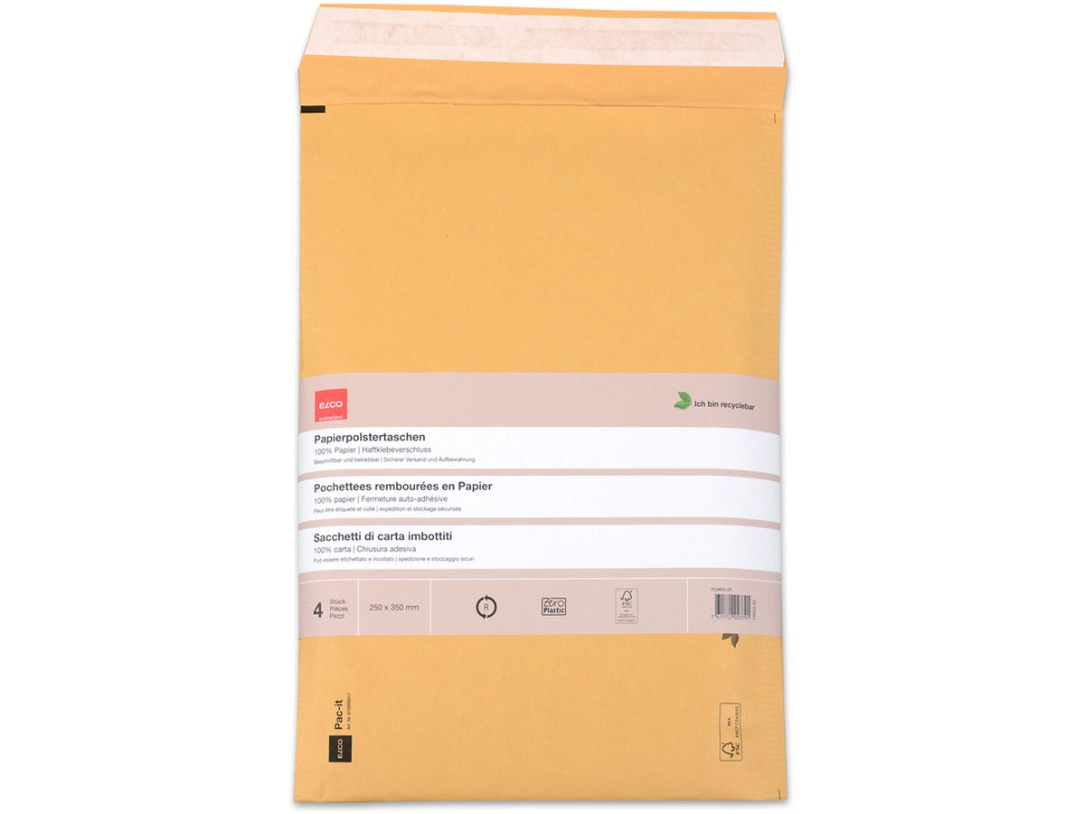 ELCO Papierpolstertasche 74653.92 250 x 350mm, braun 4 Stk. (7611722023791)